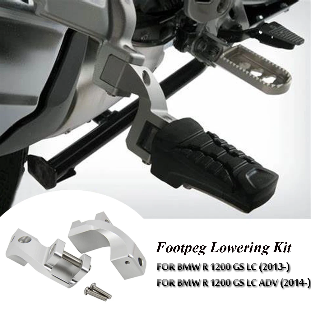 

For BMW R1200GS LC 2013 to 2017 2018 R 1200 GS LC ADV 2014 to 2018 R1200GS LC Motorcycle Foot peg Passenger Footpeg Lowering Kit