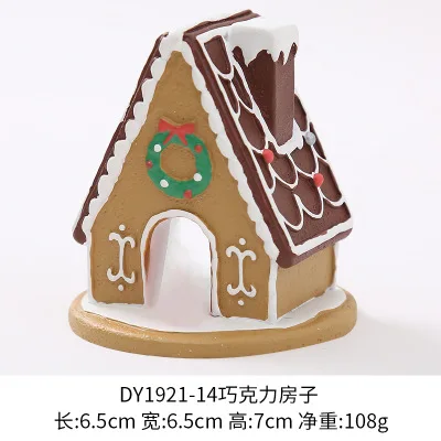 chocolate house Японские подлинные партии kawaii Мультфильм Санта Клаус шоколадный домик настольные украшения Миниатюрные модели Фигурки Рождественские подарки - Цвет: chocolate house