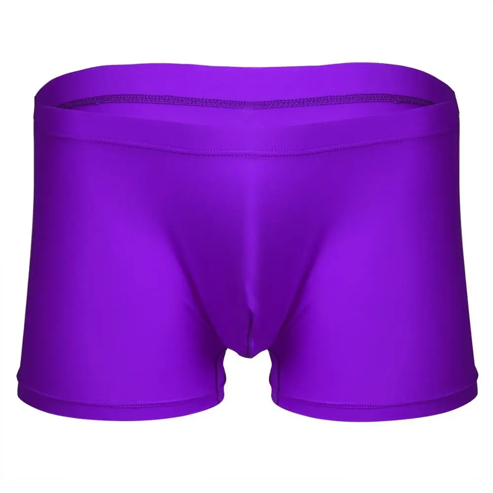 Mens Lingerie Sexy Ice Silky Boxer Briefs Shorts Stretchy Jockstraps Underwear Male Gay Slips Knickers Sissy Bulge Pouch Panties |