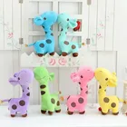 Оптовая продажа, 1 шт., 20 см, смешанные цвета, животные, набивные и плюшевые, жираф, мягкая игрушка, животное, кукла, рождественские подарки на день рождения для детей, малышей