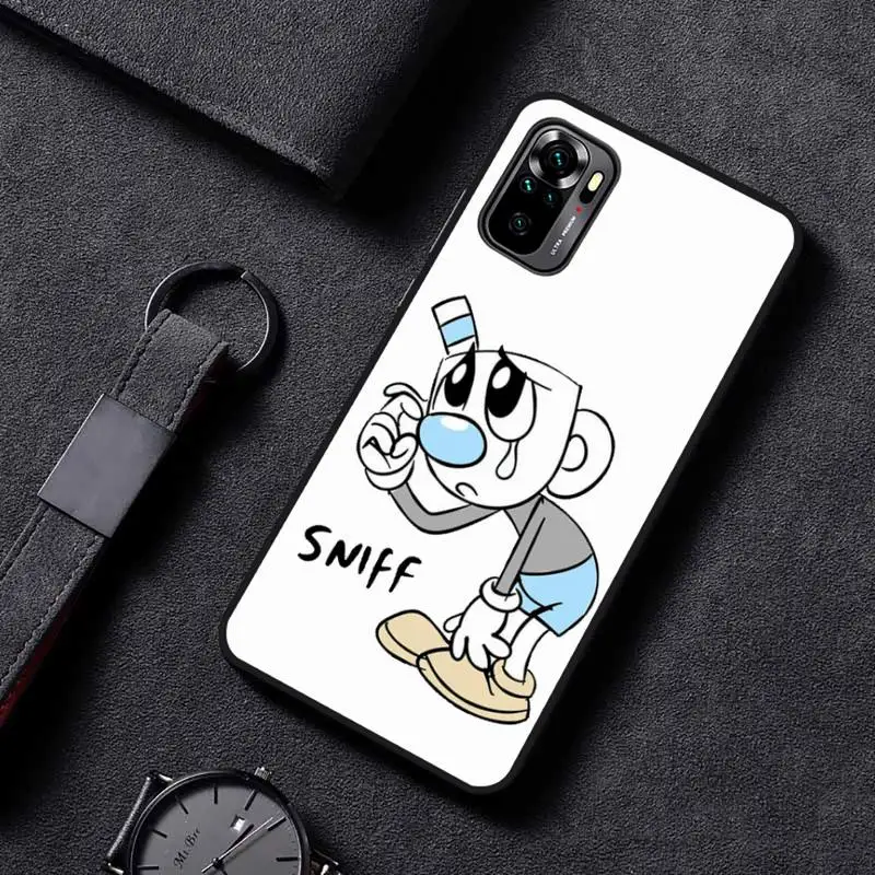 

cartoon cute Cuphead game Phone Case For Xiaomi redmi mi note 9 9a 8 8a 10 9 9s 8 8t 7 9t 10 pro max mobile bags