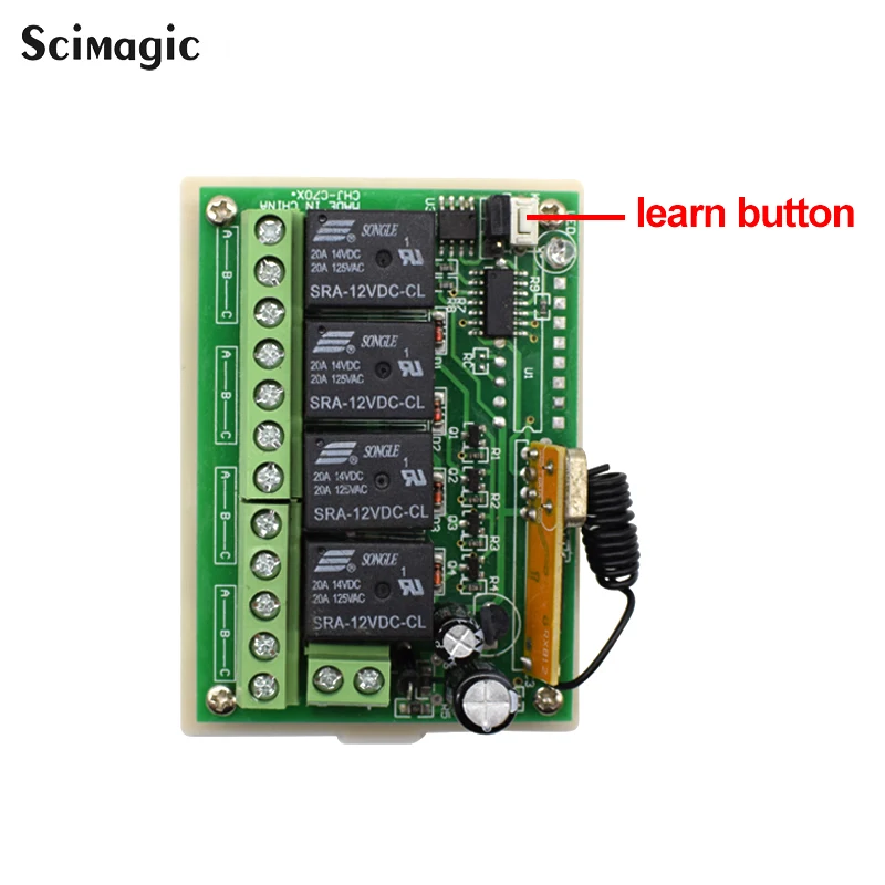 Универсальный беспроводной пульт дистанционного управления 433 МГц 12 в пост. Тока