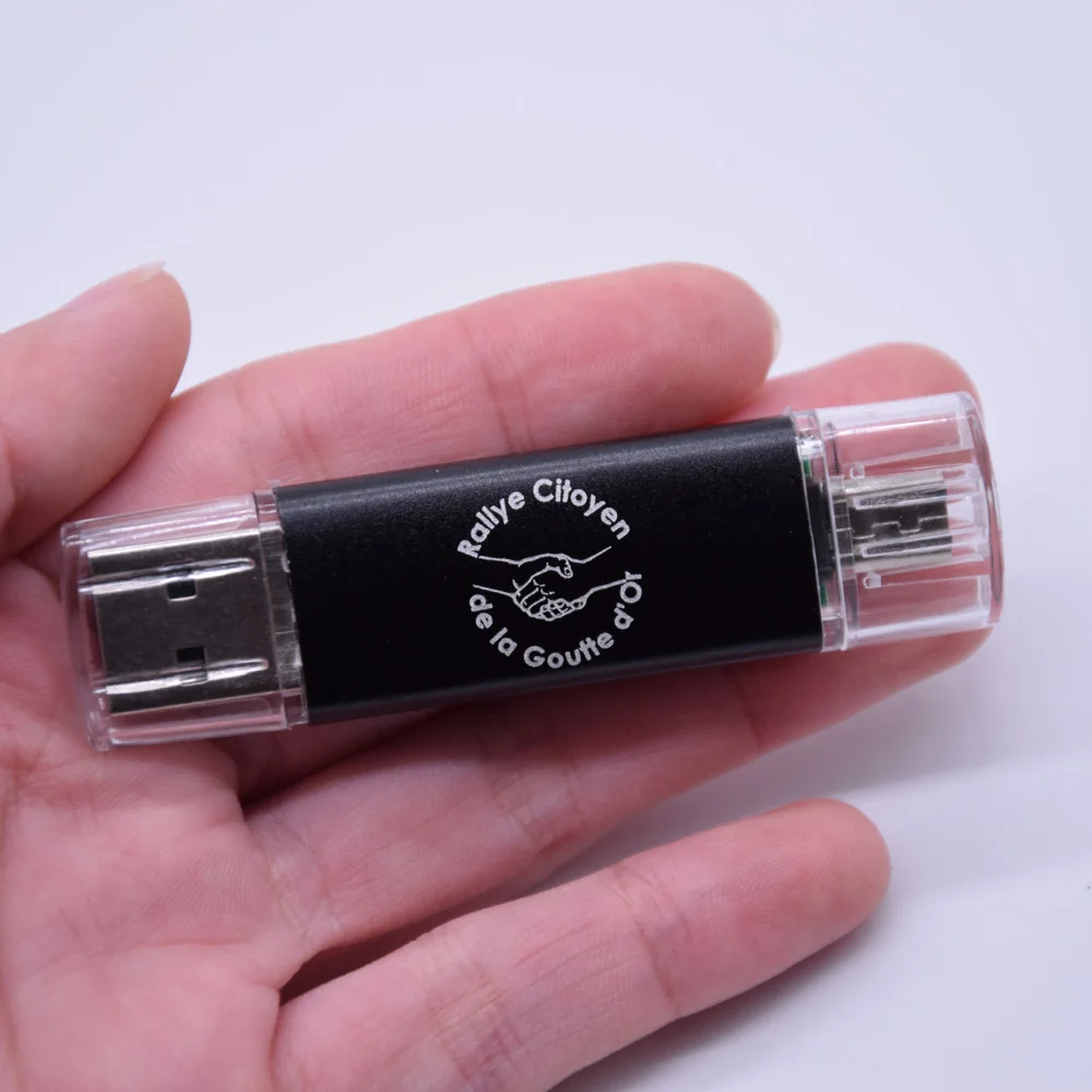 USB 3.0 OTG флеш накопитель для смартфона Android 64 ГБ 32 16 8 металлическая карта памяти