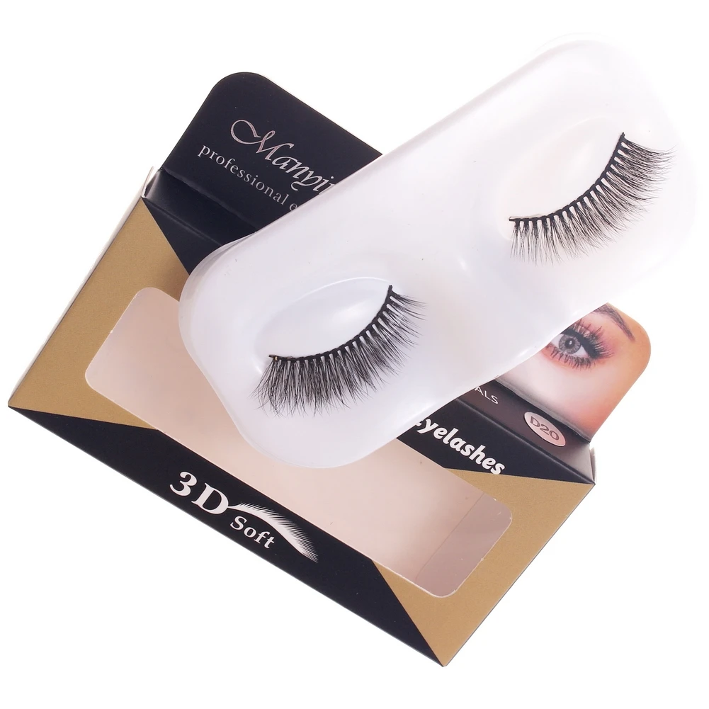 D20 ресницы 3D норковые Роскошные ручной работы средний объем безжалостные