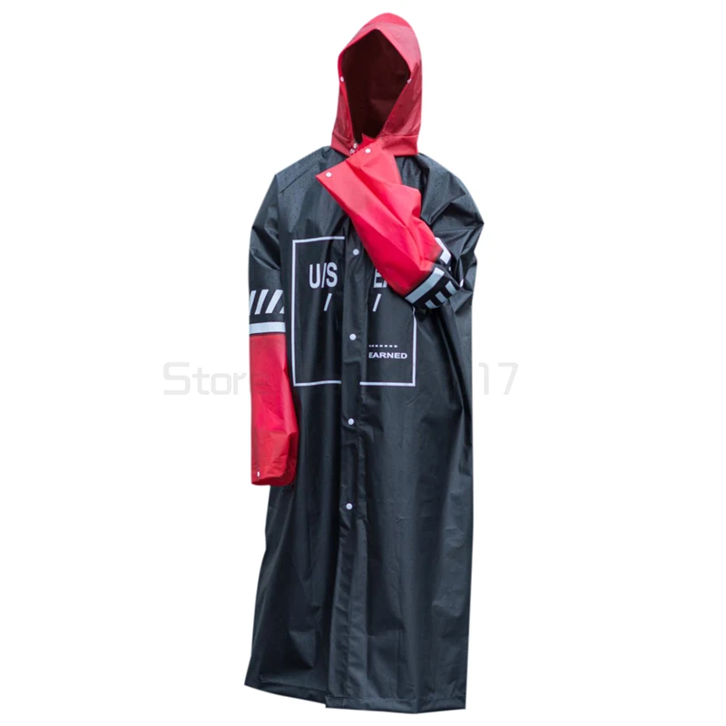 

Waterproof Nylon Raincoat Women Poncho Plastic Ladies Hooded Raincoat Poncho Hiking Outdoor Regenjacke Long Rain Poncho