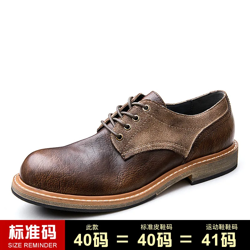 

Luxury Shoes Men designer Mens Shoes Casual All Match Cowhide High Quality Genuine Leather Spring Autumn Lace-Up Business Shoes