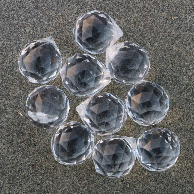 10 шт./лот прозрачный кристалл граненый шар Призма Стеклянная Люстра хрустальные