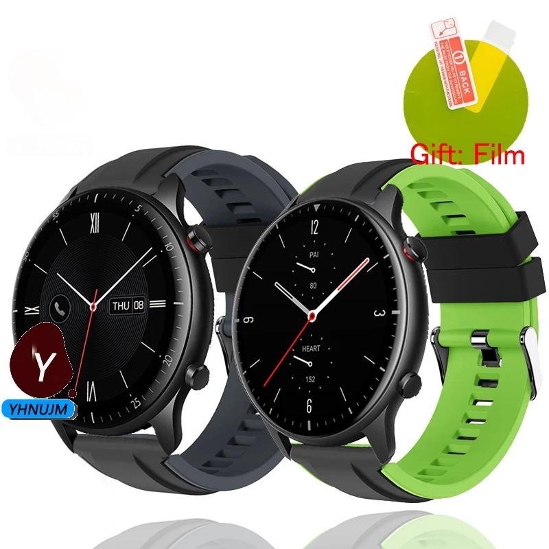 Ремешок на запястье для huami amazfit GTR 4 2 eSIM ремешки часов Силиконовый ремешок
