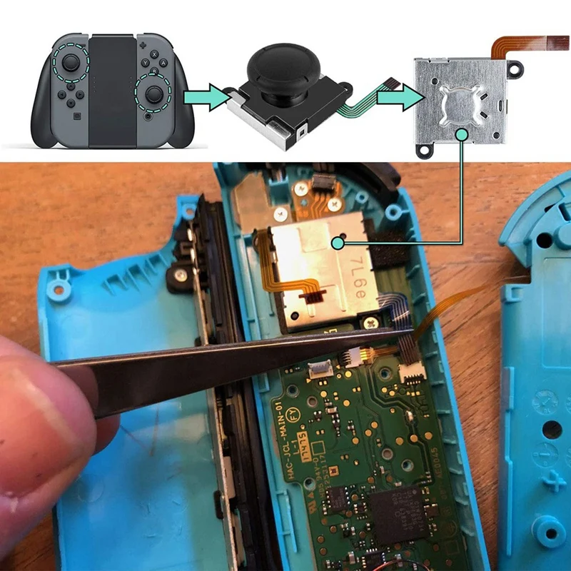 Аналоговые 3d джойстики для замены аналоговых стиков контроллера Nintendo Switch Joy Con 8