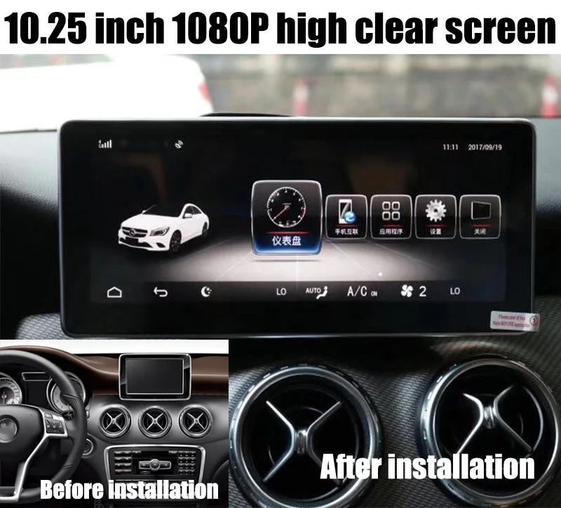 10,2" Android 9,0 автомобильный мультимедийный плеер для Mercedes benz класс W176 G класс W460 GLA X156 CLA C117 CLS C18