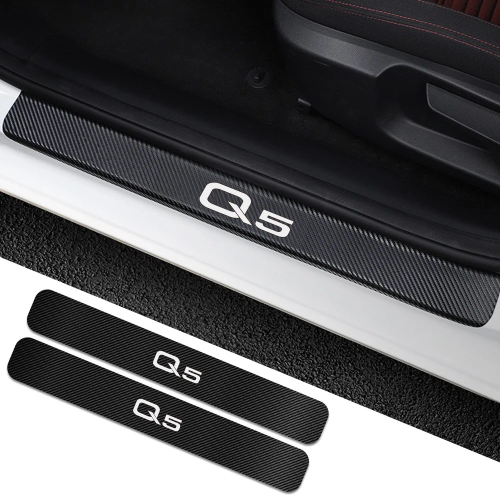 4 Шт Автомобильные накладки на пороги дверей пластина защитная наклейки для Audi Q5