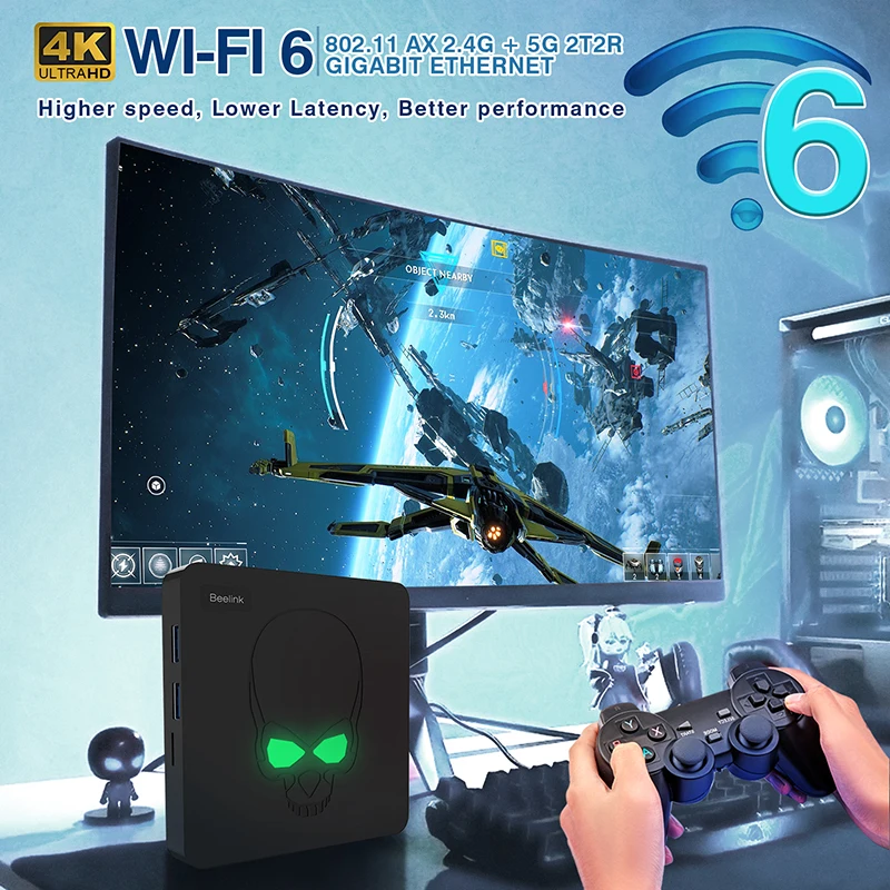 Retro Video Game Console Beelink Super Console X King For PSP/PS1/SS/DC Android9 TV Box Game Player Wifi6 S922X With 117000 Game images - 6