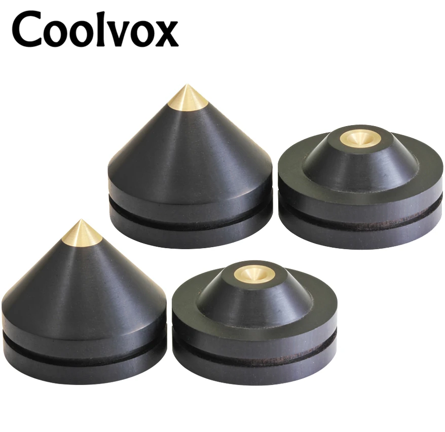 

4pcs/lot 33mm diameter Audio Active Speaker Spikes Stand Feets Loudspeaker Feet tweeters Foot Pad Power amplifier Accessories