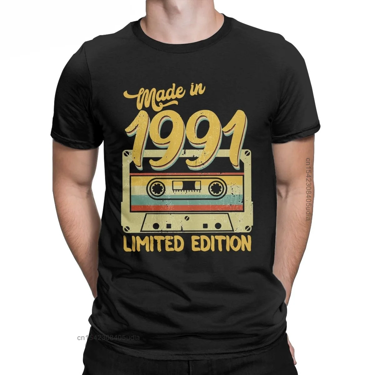 Made In 1991 Limited Edition Tshirt 30th Birthday Men T Shirt Amazing Tee Shirt for Men Cotton Camisa Streetwear