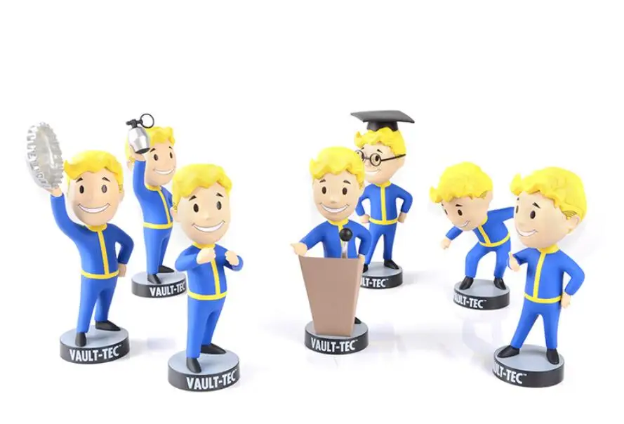 

13cm 2020 Gaming Heads Fallout VaultBoy series 1&2&3 action figure collectible model toys for boys girls brinquedos
