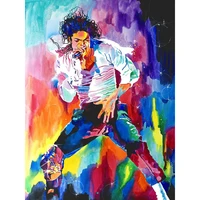 5d diy poured glue diamond painting kits scalloped edge michael jackson full embroidery abstract home decoration gift craft art
