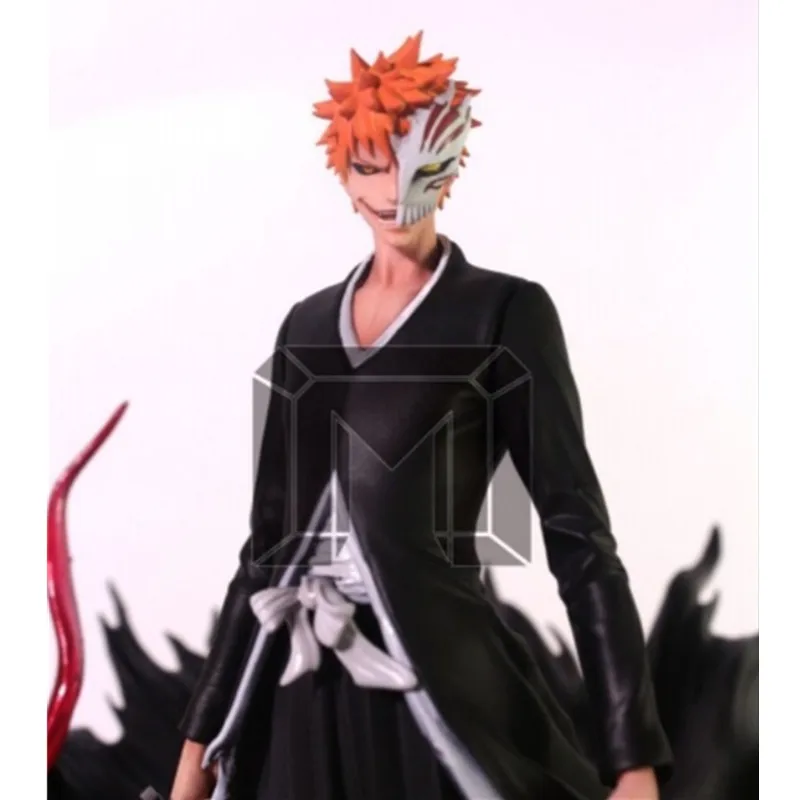 

11.8" Anime BLEACH Kurosaki Ichigo Hollow Mask GK Box Action Figure Collectible Model Toy Y123 30cm