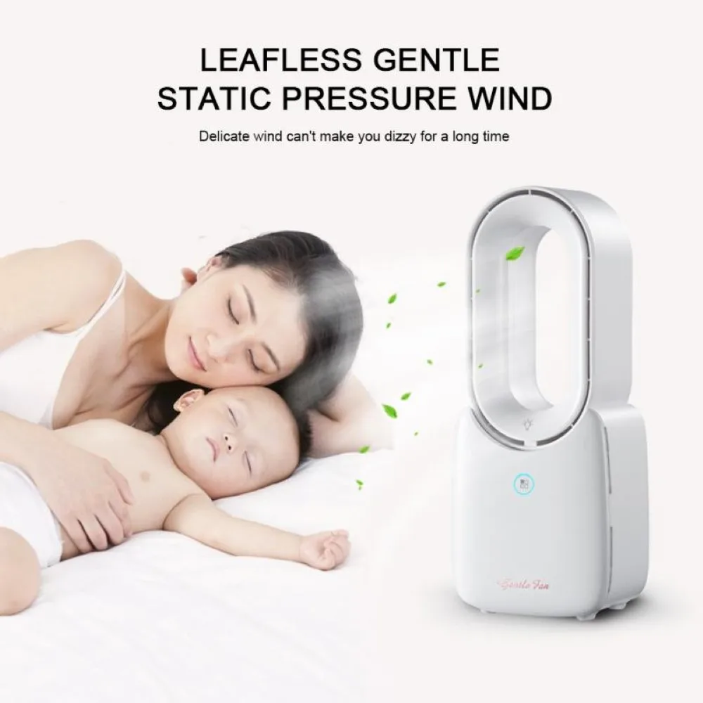 

Mini Portable Fan Handheld Bladeless USB Rechargeable Fan Touch Control Mute Strong Wind Air Cooler Home Office Outdoor