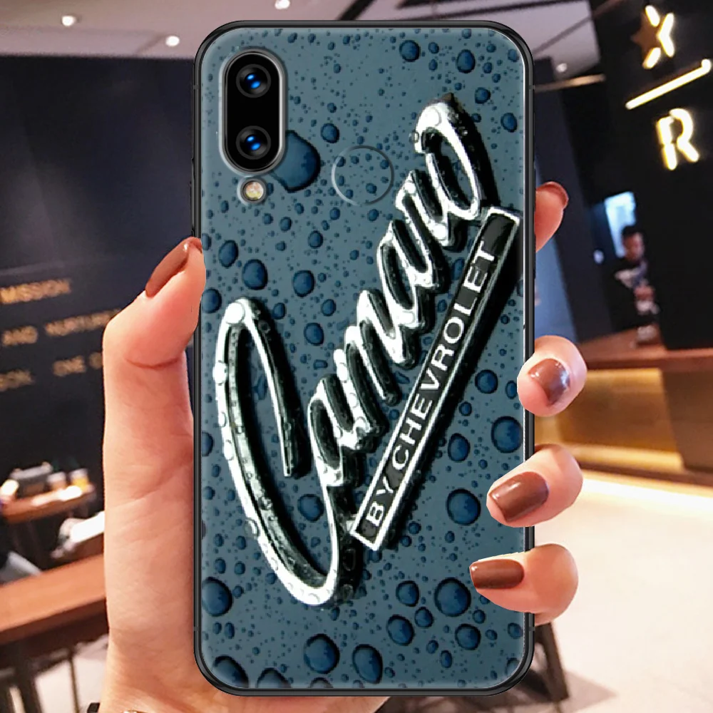 

Camaro Car Logo Phone case For Huawei Honor 6 7 8 9 10 10i 20 A C X Lite Pro Play black tpu cell cover painting shell silicone