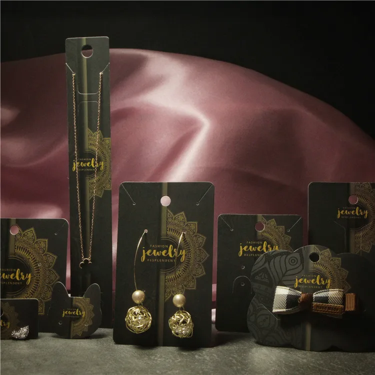 100 шт. карточки витрины для сережек гвоздиков|Упаковка и стойки украшений| |