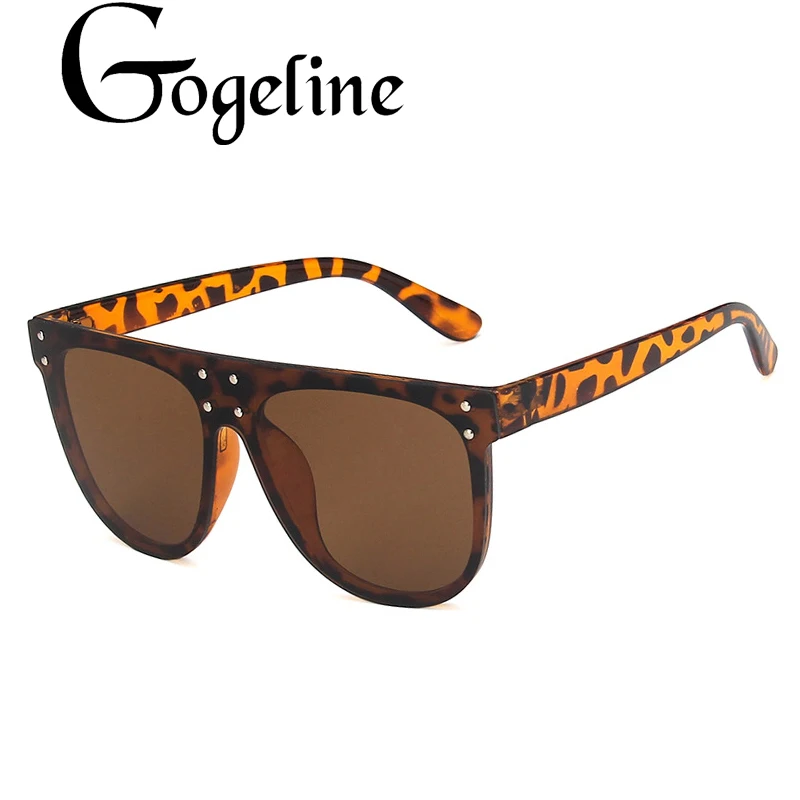 

Oversized Sunglasses Women 2020 Big Frame Square Flat Top Rivet Gradient Lens Sun Glasses Female Men Vintage Mirror Shades UV400