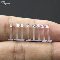 miqiao 2 pcs 2020 new piercing jewelry acrylic glitter lip nails