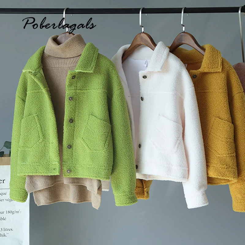 Осенне-зимние модные куртки с длинными рукавами и двойным карманом пуговицами