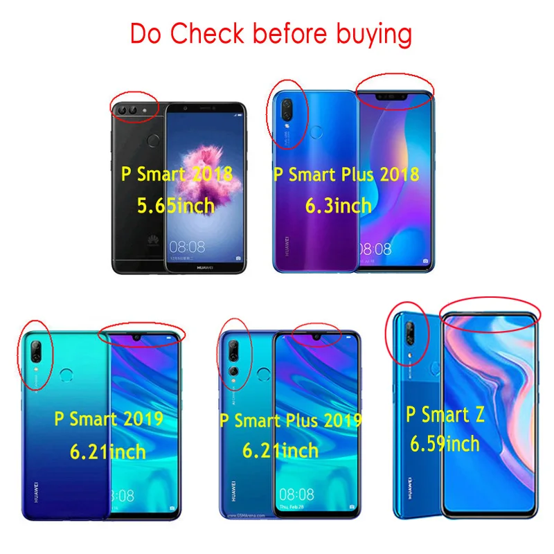 Чехол книжка для телефона Huawei P Smart 2019 защитный чехол бумажник Z смартфона Plus