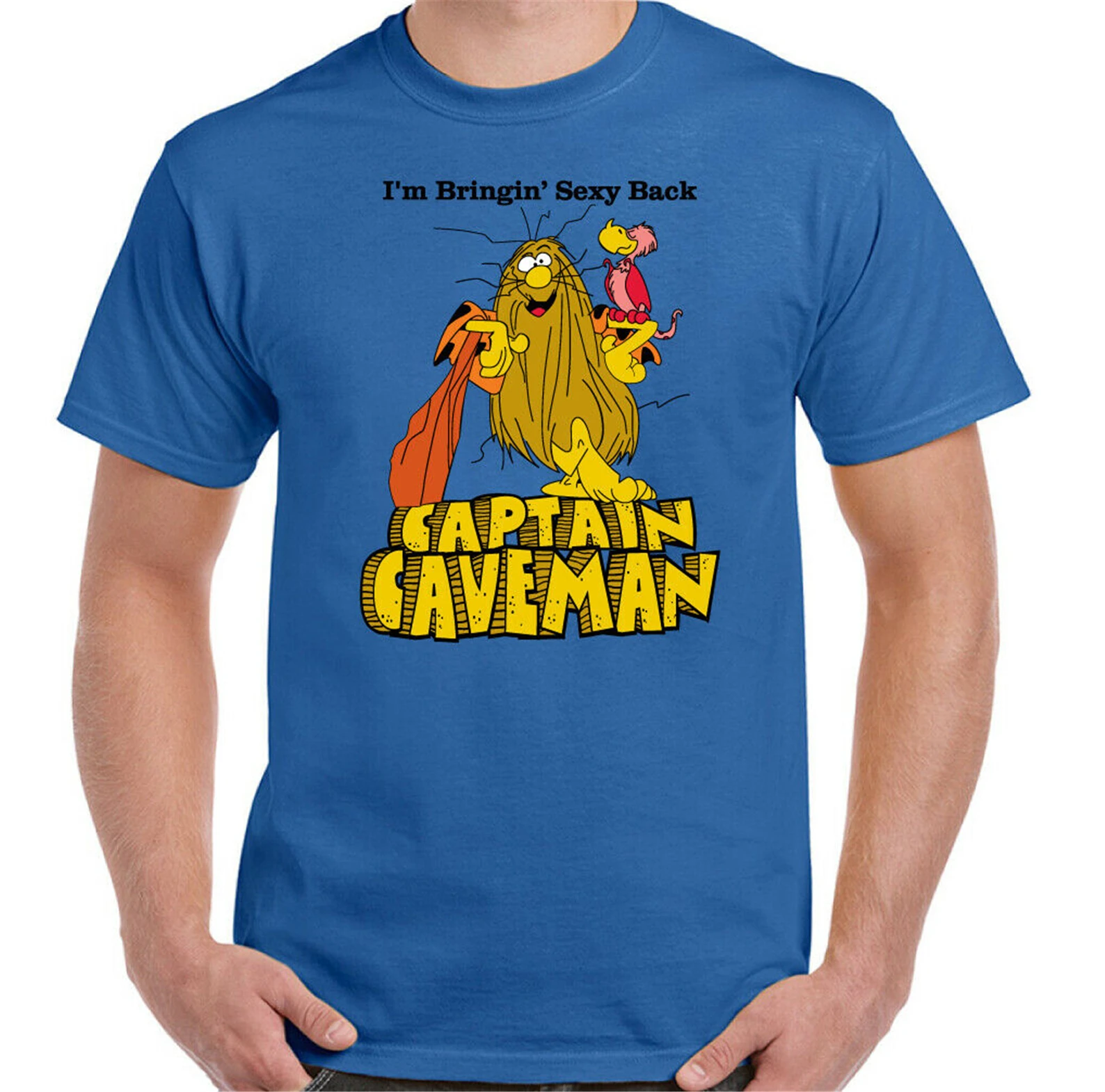 Мужская футболка Captain Caveman ретро анимированная для ТВ-шоу 80 20 30 40 50 день рождения |
