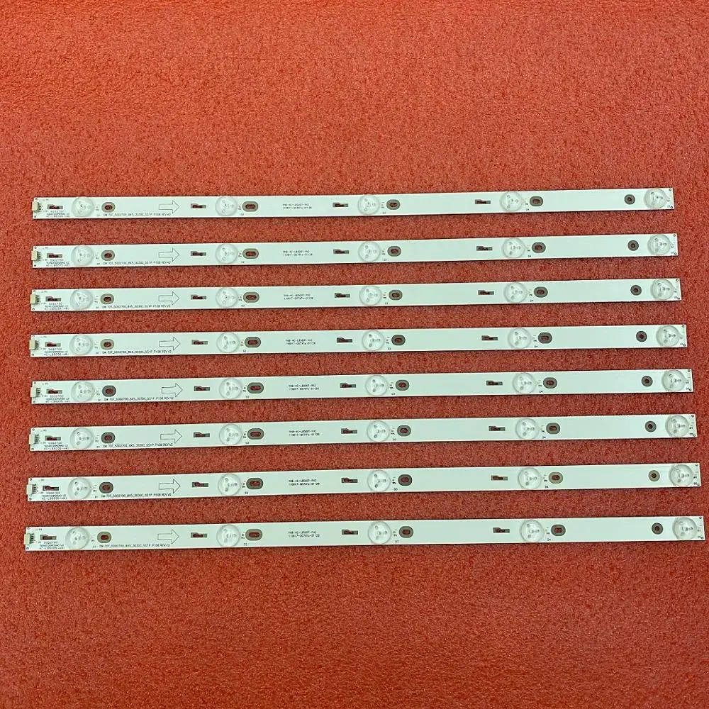 8 шт./компл. светодиодный подсветка полосы для TCL 50D2700 F50S3803 LVF500NDEE 50FS3800 LVF500AUOY Thomson 50FA3213 4C-LB500T-YH2 LB5005-HR1