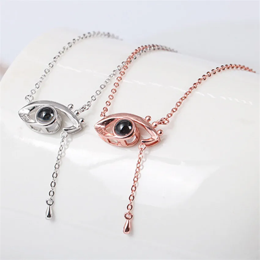 Ожерелье от сглаза с проекцией ожерелье надписью Я люблю тебя на 100 языках