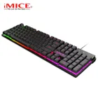 IMICE-RGB механическая клавиатура с 104 клавишами, игровая клавиатура с подсветкой, USB Проводная Механическая клавиатура с колпачками teclado mecanico
