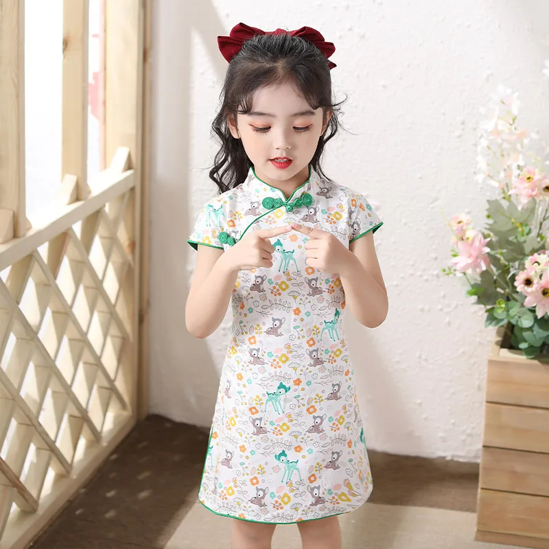 Cheongsam Qipao/летнее улучшенное китайское платье принцессы в этническом стиле для