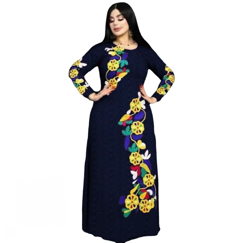 

Evening Maxi Dress Women Dashiki African Clothes Robe Marocaine Luxury Dubai Kaftan Abaya Muslim Dress Vetement Plus Size