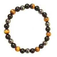 obsidian hematite tiger eye mens bracelet natural stone lithotherapy health protection bracelet for women valentines day gift
