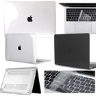 Чехол для ноутбука Apple Macbook Air 13 11  MacBook Pro 13 15 16, прозрачный матовый Пыленепроницаемый Жесткий защитный чехол