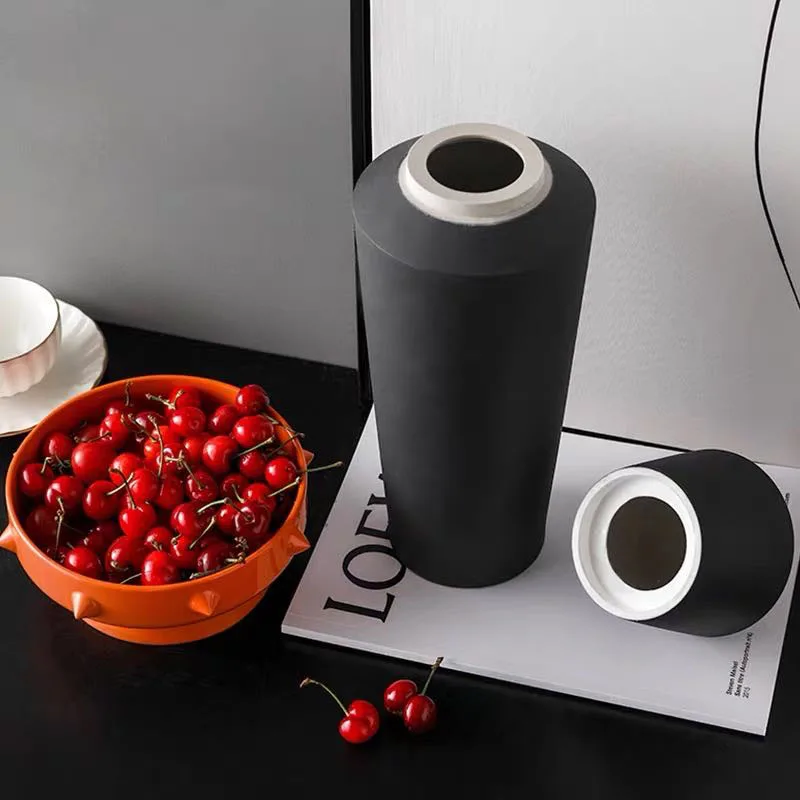 Современная полуручная керамическая ваза в скандинавском стиле украшение для