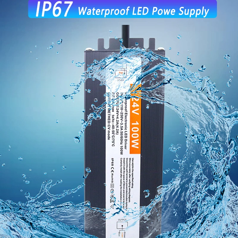 Водонепроницаемый Импульсный источник питания IP67 трансформатор переменного
