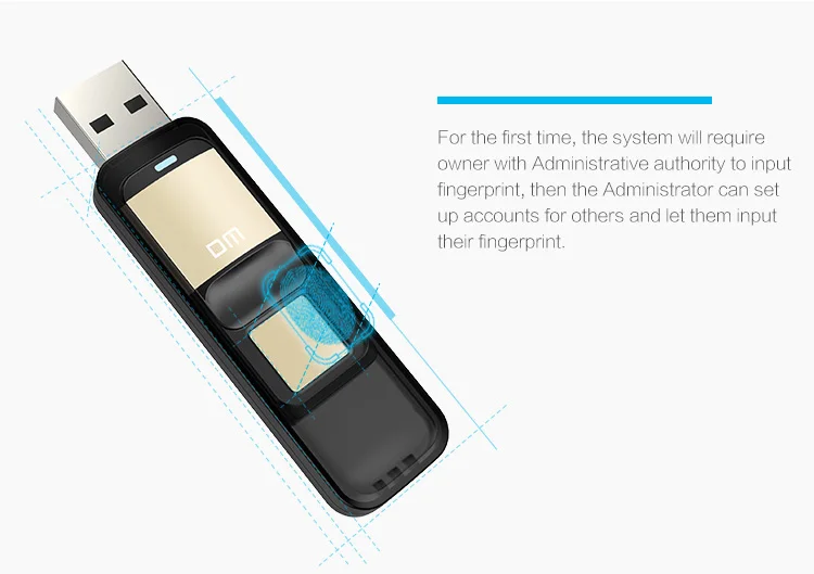 DM PD061 USB флеш-накопитель с 32 Гб, зашифрованный отпечаток пальца, Usb флешка 64 ГБ, usb 2,0, флеш-накопитель, безопасность, 128 ГБ, флешка, диск памяти