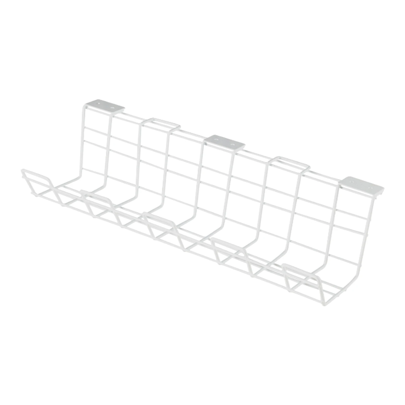 

2pcs/pack Cable Management Tray Under Desk Support Power Strip With Screws Wire Organizer Space Saving Easy Install Storage Rack