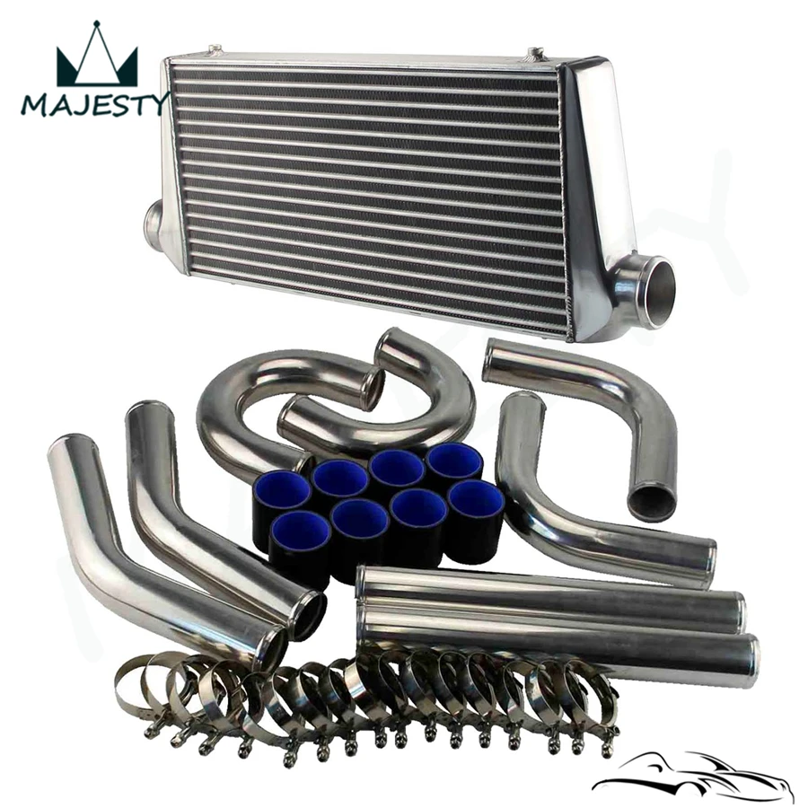 Универсальный FMIC турбо интеркулер + 3 &quotСделай сам 8 шт алюминиевый трубопровод