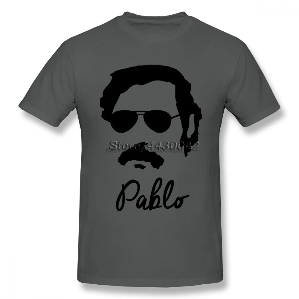 Pablo футболка Escobar для Для мужчин размера плюс хлопок Футболка команды 4XL 5XL 6XL Camiseta|
