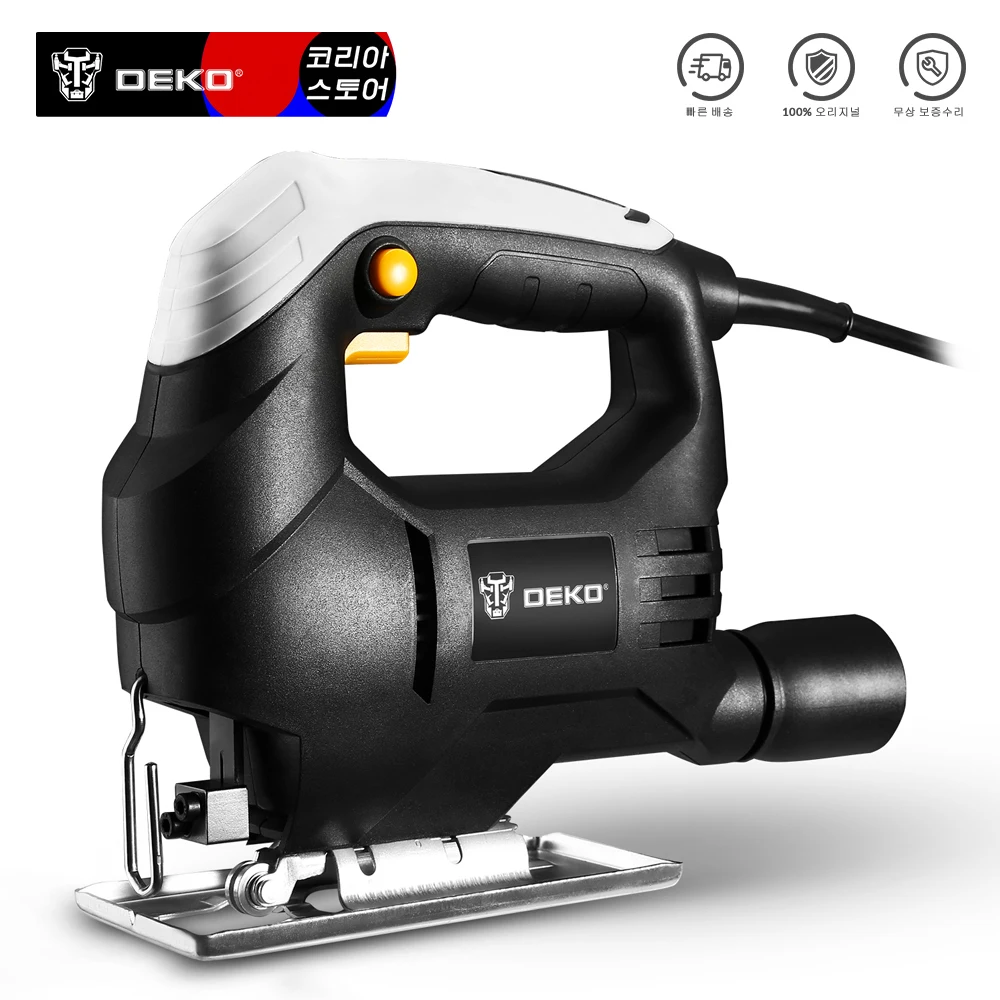 Электропила DEKO 350 Вт, удобная электропила с непрерывным режимом, с 1 лезвием, шестигранный ключ, 2 угольных щетки, электроинструменты