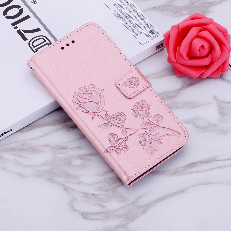 Флип-кошелек из искусственной кожи чехол для телефона Samsung J4 J6 Plus J8 2018 рельефный