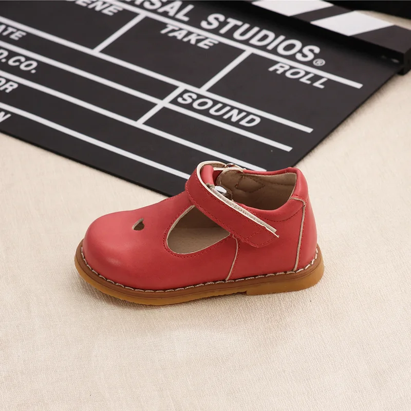 

Children's shoes 2019 spring new children's soft bottom small shoes female baby retro shoes princess shoes single shoes
