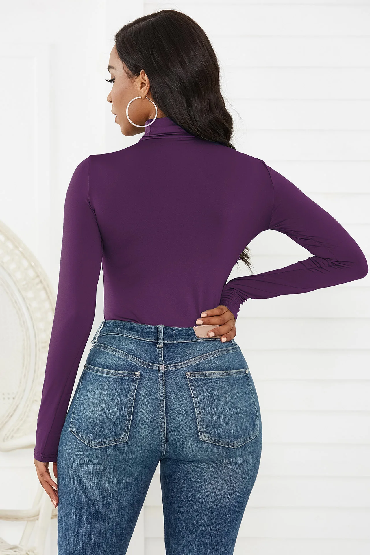 Mhysa Autumn Winter New Fashion Sexy women's sweater Bodysuits Women's Turtleneck Sweater body mujer Skinny jersey mujer