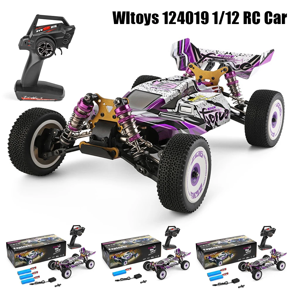 

Wltoys 124019 1/12 RC Car 60Km/h 2.4G 4WD High Speed Off-road Crawler RTR Climbing Adults Remote Control Car Chrildren Toys Gift