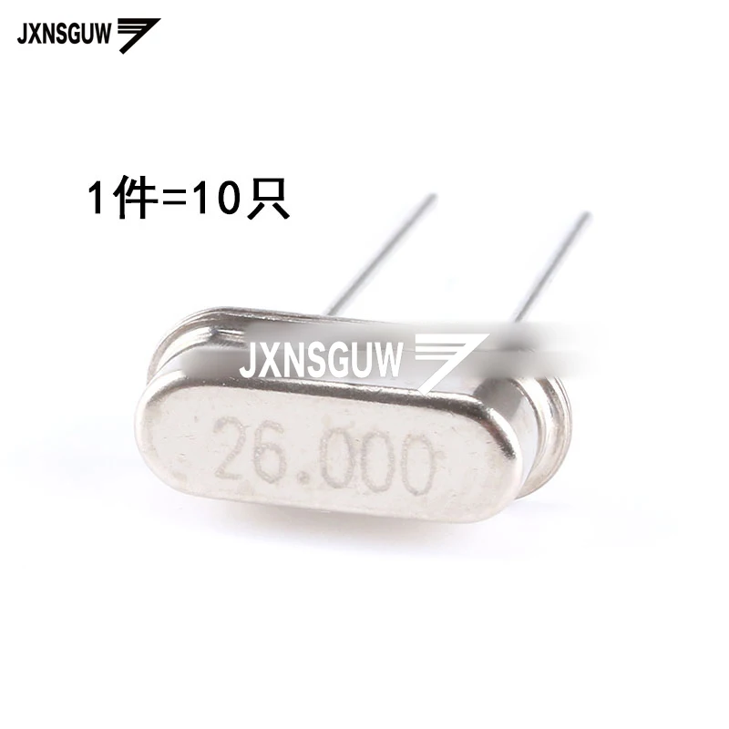 

10PCS crystal 26MHz 20ppm 20PF 49S type passive crystal oscillator 26M