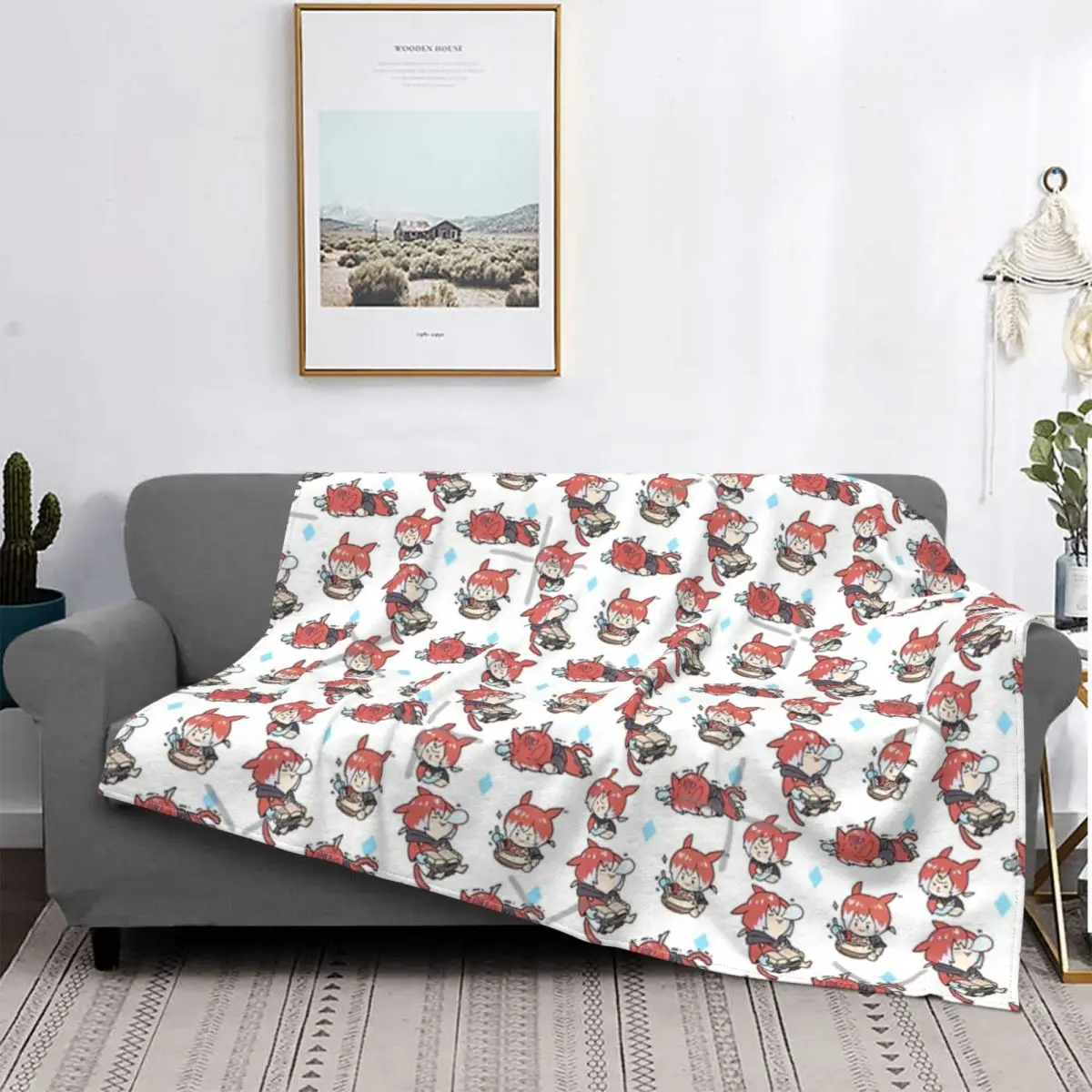 

Manta de Exarch de cristal, para cama colcha, cubierta de cama a cuadros, manta Thermal a cuadros de Anime, edredones y colcha