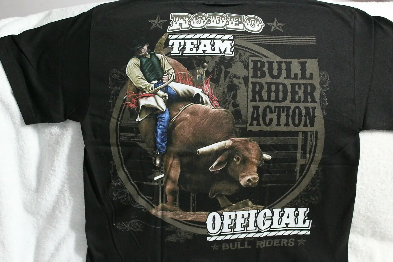 Cowboy Bull Rider Rodeo Team Riding Roundup T-Shirt. Summer Cotton Short Sleeve O-Neck Mens T Shirt New S-3XL